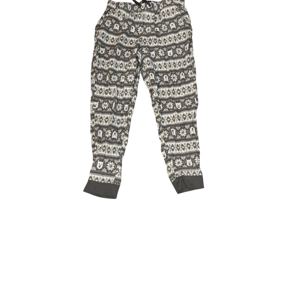 Old Navy Womens Winter Pajama Pants Large Fair Isle Polar Bear Print